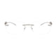 thumbnail image 2 of Anteojos de Sol ADE WU Vintage Sin Montura Retro con Lentes Claros Plateados, 2 of 5