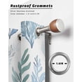 thumbnail image 6 of nqOlkjepod Outdoor Curtains for Patio Waterproof, Blue Green Botanical Outdoor Privacy Panels Grommet, Retro Summer Watercolor Leaf Plant Blackout Outside Curtains for Porch/Cabana 54"x84", 2 Panels, 6 of 8