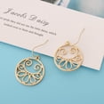 thumbnail image 3 of Oro Flower Honeybee Cuelga Los Pendientes Stud Party Jewelry Gift 2.4x3.4cm, 3 of 9