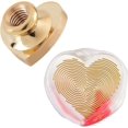 thumbnail image 3 of 1PC Golden Brass Wax Seal Stamp Retro Stamp Head Wood Grain Pattern 25mm For Cards Envelope, 3 of 7