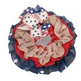 thumbnail image 3 of Coronas Del Día De Los Caídos, Material Duradero, Textura Exquisita, Amplia Aplicación, 13,8 Pulgadas De Diámetro, Corona De Puerta Delantera Patriótica Para Jardín OTVIAP Patriotic Front Door Wreath, 3 of 8