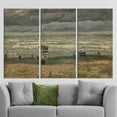 thumbnail image 2 of Home Decor Sea View Canvas, Landscape Art, Beach at Scheveningen Wall Art, Beach at Scheveningen in Stormy Weather, Canvas Wall Decor - White Framed, 2 of 9