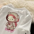 thumbnail image 6 of Funny Kawaii Sanrio Hello Kitty Soft Loose Women's T-shirt Japanese Cute Girls Y2K Aesthetic Fashion Short Sleeve Summer Tops, 6 of 9
