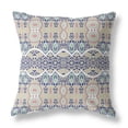 thumbnail image 5 of Amrita Sen Designs  20 x 20 in. Sephalina Paisley Leaves Broadcloth Indoor & Outdoor Zippered Pillow - Beige, Blue & White, 5 of 6