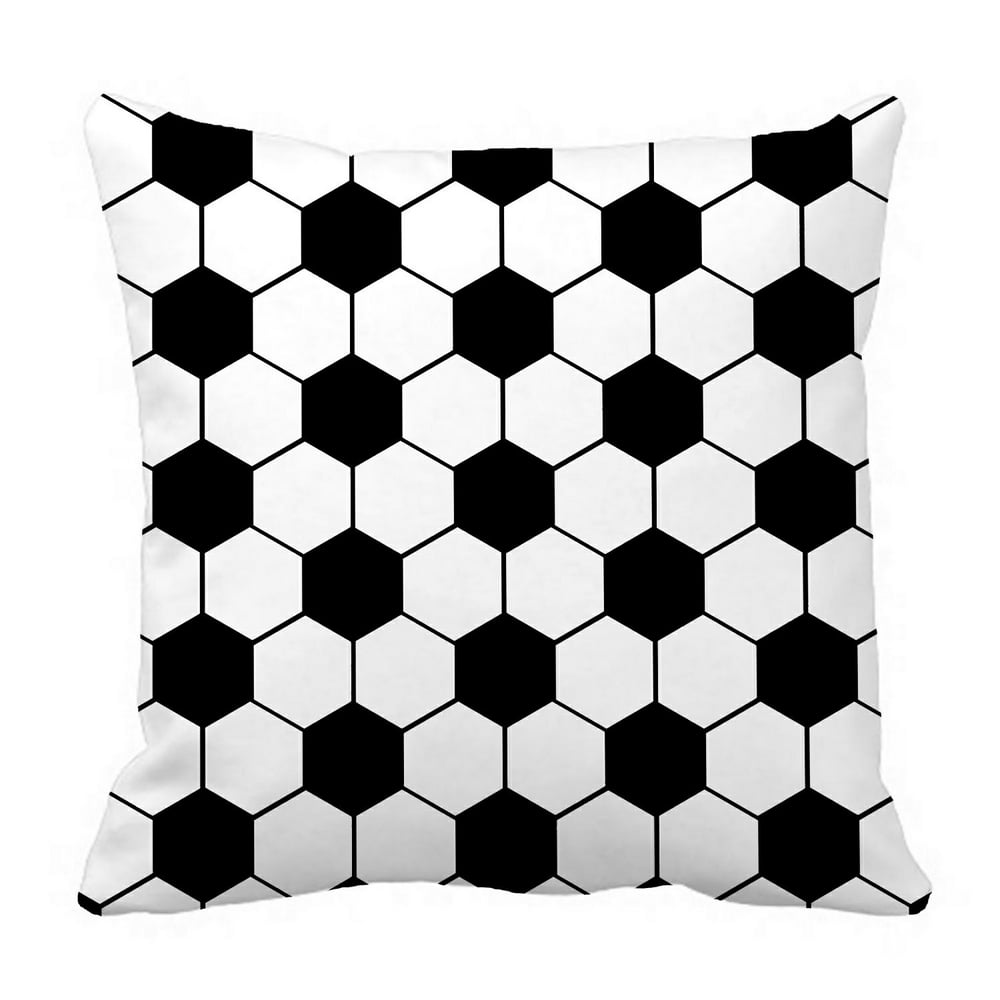 ZKGK Soccer Ball Art,Football Pattern Pillowcase Home Decor Pillow