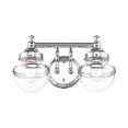 thumbnail image 4 of Livex Lighting 2 Light Polished Chrome Bath Vanity 17412-05, 4 of 4