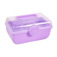 thumbnail image 4 of Caja de almacenamiento de accesorios para el cabello Organizador de accesorios para el cabello para niñas Caja de almacenamiento de joyas Púrpura, 4 of 9