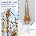 thumbnail image 6 of Uxcell Swag Hooks Heavy Duty Ceiling Hooks with Hardware Installation for Plants and Chandeliers White, 6 of 7
