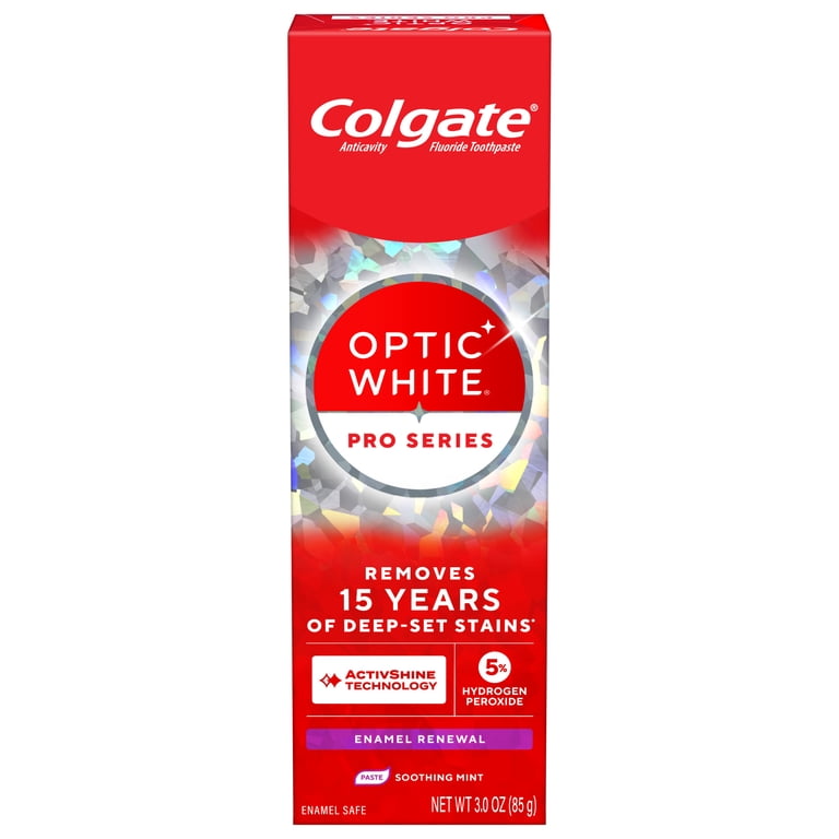 Colgate Optic White Pro Series Enamel Renewal Toothpaste with Colgate Optic White Pro Series Enamel Renewal Toothpaste with