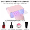 thumbnail image 2 of Nail Dryer Lamp Mini  54W LED UV Portable Nail Dryer Curing Lamp Light for Gel Based Polish USB Power Travel Portable Nail Art Tool Nail Gel Polish Dryer, 2 of 6