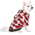 thumbnail image 2 of Fotbe Cute Red Crab Sudadera con Estampado para Perros Pequeños – Suéter con Capucha para Mascotas, Tela Suave de Forro Polar con Bolsillo-X-Large, 2 of 7