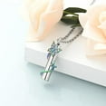 thumbnail image 6 of Cylinder Urn Necklace Ashes Butterfly Urn Necklace Personalized Cremation Memorial Ash Keepsake Pendant Memorial Vial Pendant, 6 of 8