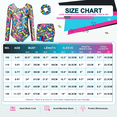 thumbnail image 4 of Girls Gymnastics Leotards Arrow Graffiti Long Sleeve 3-Piece Set with Shorts & Hair Scrunchie, 4 of 8