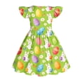 thumbnail image 7 of NAISIBABY Dresses for Girls, Cute Prints Summer Casual Ruffles Sleeveless Kids Flowy Play Dress Army Green Size 12, 7 of 7