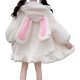 thumbnail image 1 of Women Cute Bunny Ear Hoodie Fuzzy Fluffy Rabbit Sweater Sweatshirt Pullover Tops Long Sleeve Kawaii Jacket Coats TAO, 1 of 5