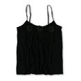 thumbnail image 2 of Aeropostale Womens Floral Applique Cami Tank Top, Black, Juniors, Medium, 2 of 2