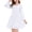 White, variant on Lanbubble Girls Dresses Puff Long Sleeve Square Neck Homecoming Dress Cute A-Line Pink Dress For Teens 8-14 Years