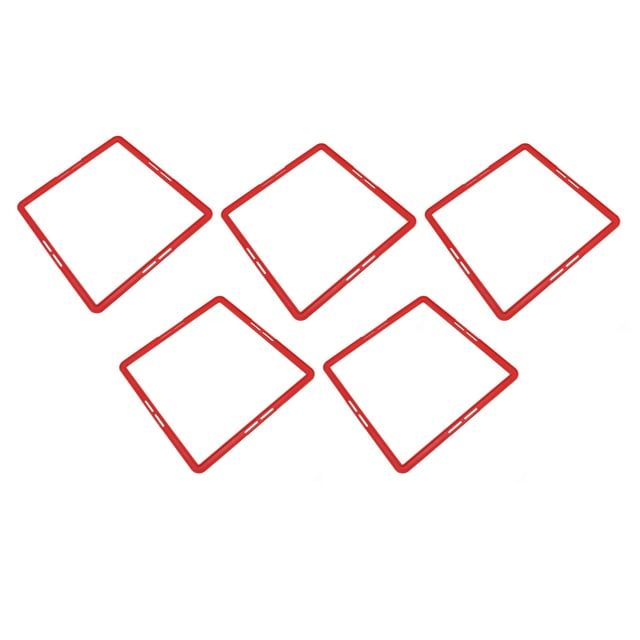Training 5 Pcs Agility Training Rings Multifunctional Quadrilateral Physical Speed Training Rings for Basketball Football