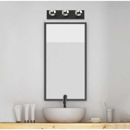 Westinghouse 3 Light Wall Fixture Matte Black Finish
