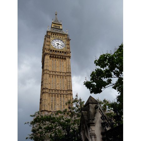 LAMINATED POSTER Tower Clock Tower London England Big Ben Poster Print 24 x