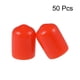 thumbnail image 2 of Protectores de rosca de tornillo de 3/8" de ID Tapa de extremo redondo Tapas de tubo rojo 50uds, 2 of 4