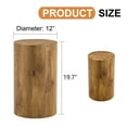 thumbnail image 4 of Tcbosik Round Side Table, 12 inch Small End Table, Simple Accent Table for Living Room, Bedroom, No Assembly Required, Wood Color, 4 of 8