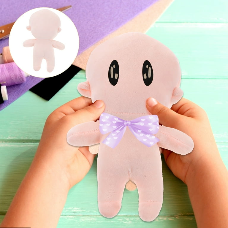 Plush DollUnfinished Plush Doll Blank Body Doll Blank Doll Toy Adorable Small Plush Doll Lovely Human Doll