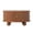 Walnut, variant on GZXS Modern Farmhouse Round Fluted Coffee Table, 31.8" Solid Pine Wood Storage Cocktail Table with Sliding Doors, Natural Finish Accent Table for Living Room, Home Office