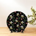 thumbnail image 6 of Kdxio Bees Bone China Decorative Plate Ceramic Decorative Plate for Home Office Wall Stand Decorative Plates for Home Bedroom-7in, 6 of 6