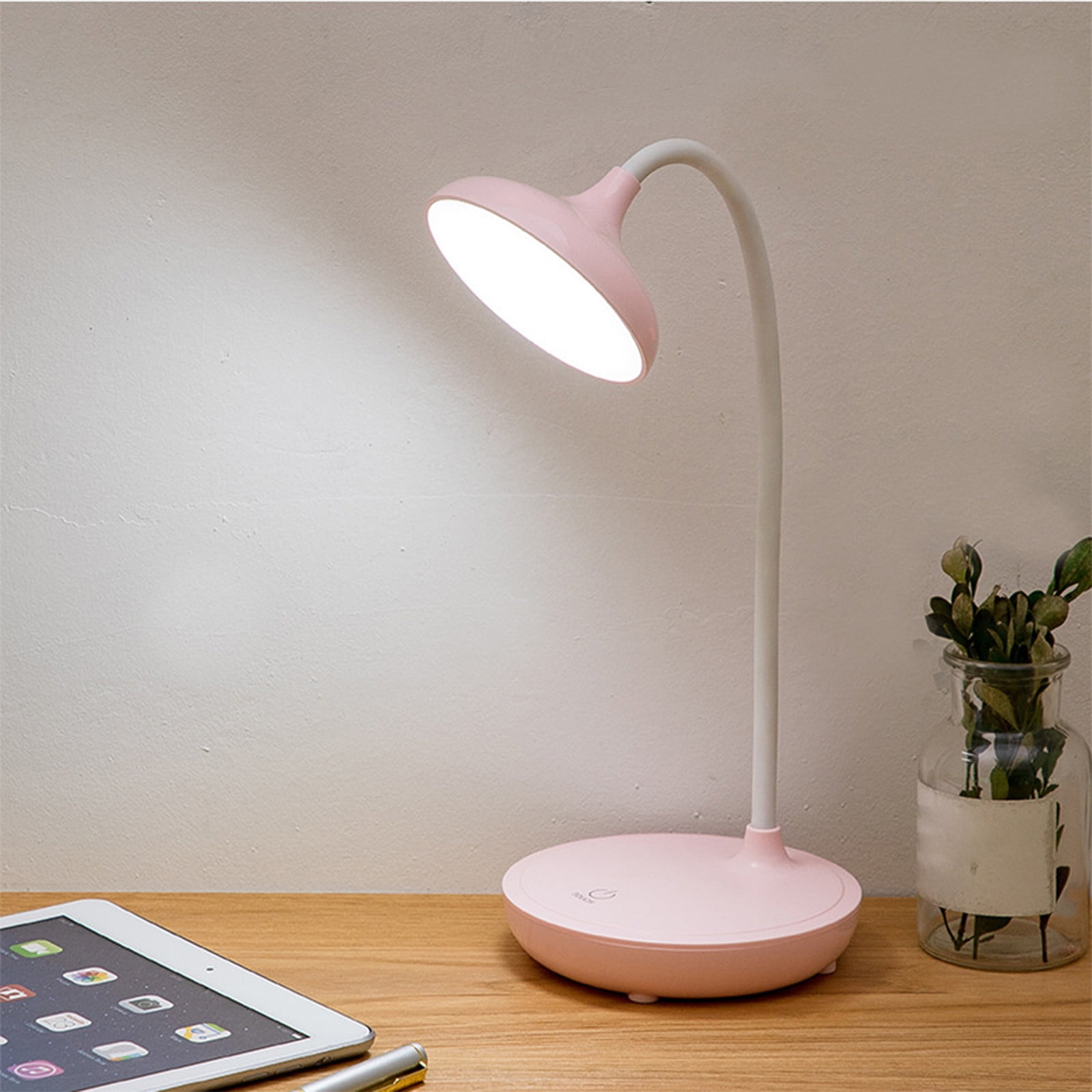 TACILIP Office, New LED Desk Lamp Foldable Plug In Reading Lamp 3 Grade Colour Temperature Adjustment Stepless Dimming Table Lamp Night Light for Living Room Office Dorm Gift School