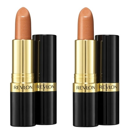Lipstick Apricot Revlon Super Lustrous Lipstick Pearl, Apricot Fantasy 120, 0.15 Ounce (4.2 g) (Pack of 2) + Cat Line Makeup Tutorial ()