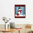 thumbnail image 2 of Shiartex Canvas Print 16x20in Canvas Wall Art Picture for Living Room Bedroom Christmas Snowman 16x20in, 2 of 3
