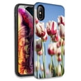 thumbnail image 1 of Mundaze Red White Tulips Double Layer Hybrid Case Cover For Apple iPhone X XS, 1 of 1