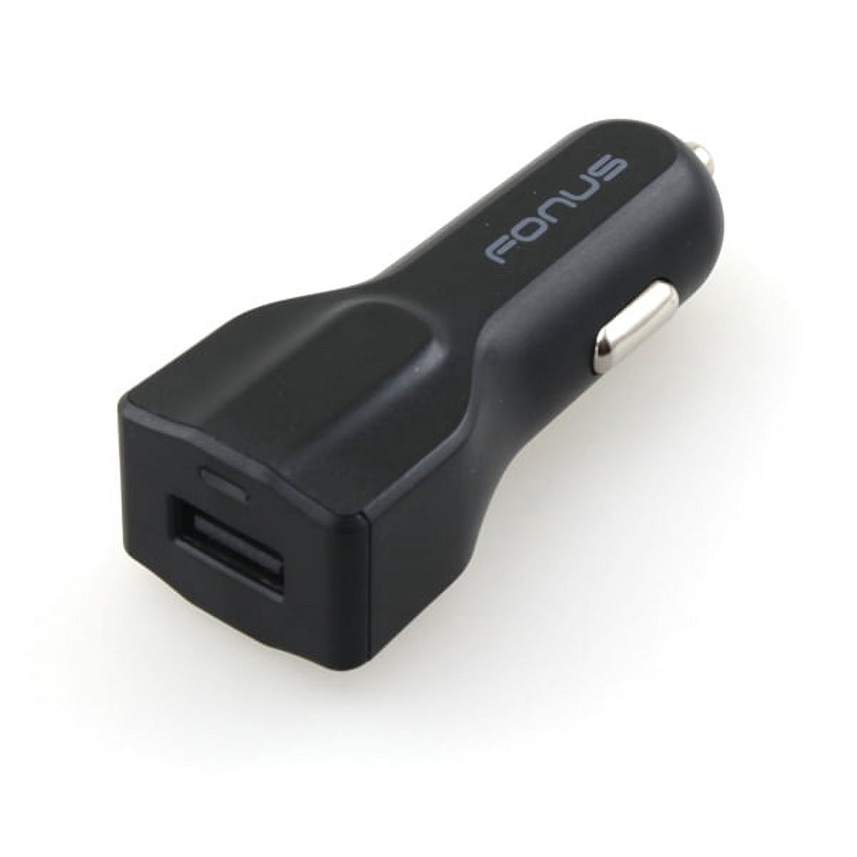 2-Port USB 24W Fast Charger w Windshield Dash Car Mount for LG G7 ThinQ, Stylo 4 Plus - Motorola One, Moto Z4 Z3 Play Z2 Play Z Play Droid Force Droid X4 G7 Power Play G6 - Nokia 8, 7.1