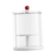thumbnail image 5 of Vitrina transparente para guardar figuras de muñecas, moderna caja organizadora de doble capa. blanco con tapa, 5 of 9