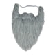 thumbnail image 2 of Barba de Papá Noel de Navidad, barba falsa, accesorios de espectáculo, barba de franela, Facial falso, vestido elegante para actuación, Navidad, Gris, 2 of 8