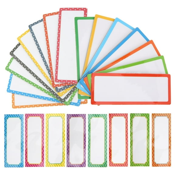 Masteelf 3 Sets Magnetic Dry Erase Labels Name Plate Tags Reusable Label Stickers Nameplates