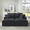 Dark Grey, variant on VEPXXP 71" Oversized Double Chaise Lounge Indoor, Plush Corduroy with Cup Holders & Side Pocket, High Density Sponge, Deep Seat, No Assembly, for Living Room,Black