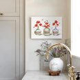 thumbnail image 2 of Bathroom Decor Wall Art Rustic Poppy Bathroom Poster Country Bathroom Relax Butterfly Pictures Print Painting Wall Décor for Bathroom Bedroom Framed Artwork 12x16 inch, 2 of 6