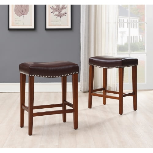 Backless Faux Leather Counter Stools, Avondale Bar Stools
