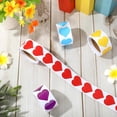 thumbnail image 3 of 400 pegatinas autoadhesivas con forma de corazón para bronceado, multicolor brillante, para la playa., 3 of 5