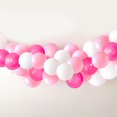 thumbnail image 1 of Way to Celebrate! 40 count Balloon Garland Pack, 12inch - Pink, White, 1 of 4