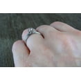 thumbnail image 6 of Bow Jewel 1.77 Ct Asscher Diamond Ring - Stunning 14K White Gold Plated Design - Perfect Women's Jewelry for Anniversaries - A Gorgeous Solitaire Ring for Her - An Ideal Gift for Celebrating Love, 6 of 9
