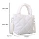 thumbnail image 2 of Bolsa cruzado de moda para mujer, de mano con rombos de hilo bordado (blanco) Ndcxsfigh Para Estrenar, 2 of 8