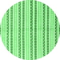 thumbnail image 1 of Ahgly Company Indoor Round Abstract Emerald Green Modern Area Rugs, 8' Round, 1 of 4
