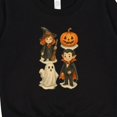 thumbnail image 3 of Inktastic Adorable Halloween Witch Vampire Ghost Pumpkin Kids Toddler Sweatshirt, 3 of 4