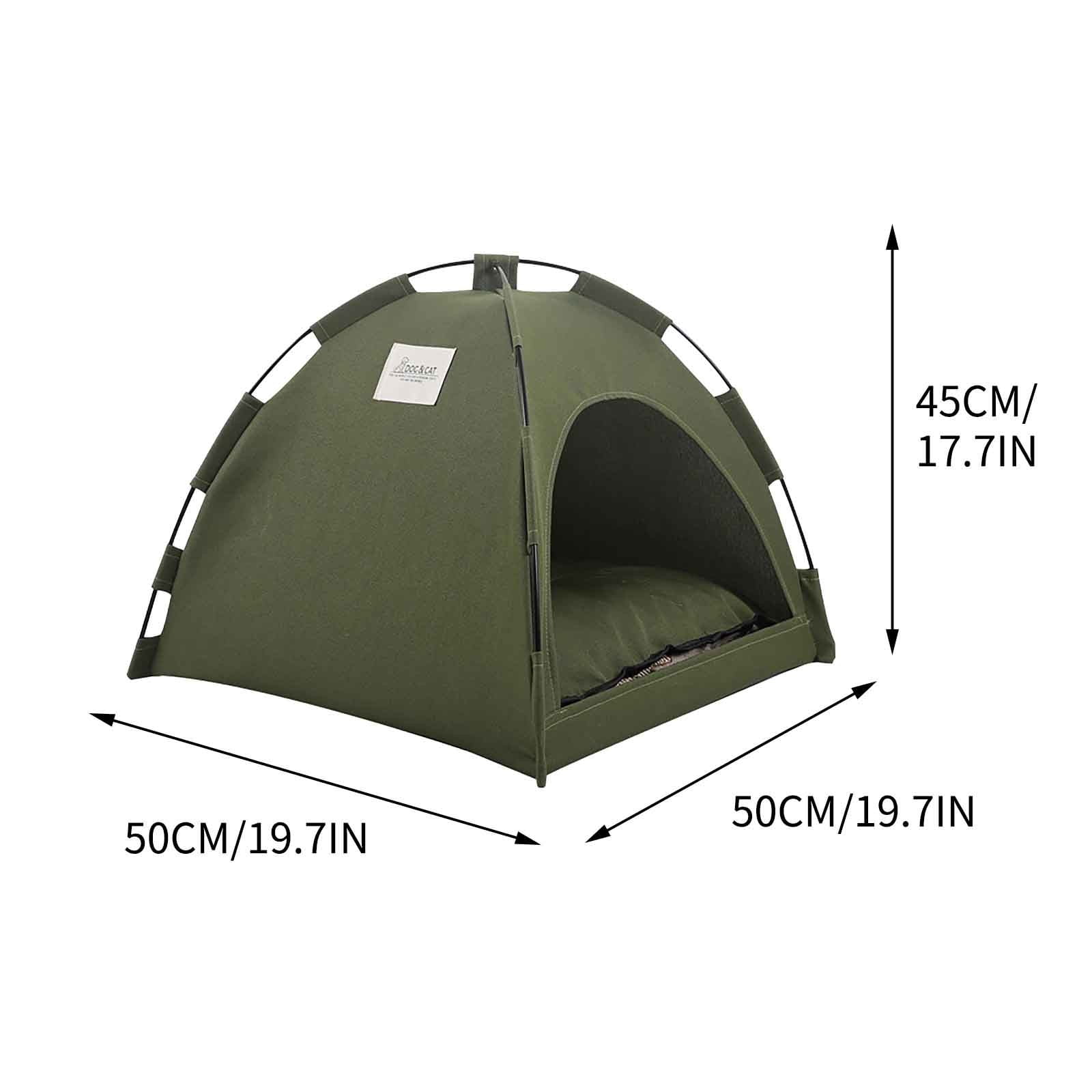 Breathable Pet Tent Outdoor Summer Pad, Foldable Solid Color Pet Cage House, Portable Cooling Shelter For Small Dogs Cats Indoor Outdoor Use