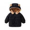 thumbnail image 3 of Popvcly Baby Toddler Boys Girls Winter Jacket Coat Warm Clothes 1-6 Years Old Kids Fashion Long Sleeve Hoodie Outerwear, 3 of 8