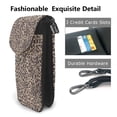thumbnail image 2 of Cross-Body Bag Flip Phone Bag 7.6inx4.9in Durable Waterproof Pu Leather Small Size But Spacious Magnet Button Leopard-5, 2 of 5