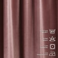 thumbnail image 3 of 3S Brother's Solid Luxury Matte Velvet Soft Curtains Set of 2 Panels Hanging Back Tap & Rod Pocket Home Décor Bedroom Kitchen Office Windows Room Darkering ( Rose-52"x72"), 3 of 6